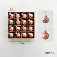 Noki Christmas decorations, Christmas tree ornaments, small pendants, walking sticks, snowman, old man, glass gifts, mini pendants thumbnail 5
