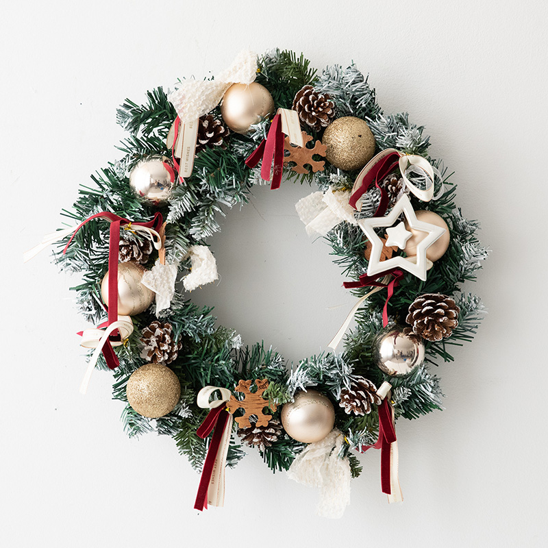 诺琪北欧INS圣诞花环门饰挂饰