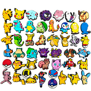 洞洞鞋crocs鞋花鞋扣配饰diy宝可梦卡通pokemon皮卡丘神奇宝贝