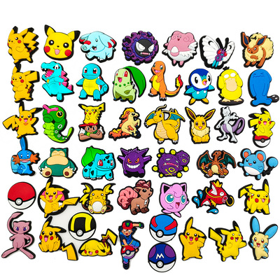 洞洞鞋crocs鞋花鞋扣配饰diy宝可梦卡通pokemon皮卡丘神奇宝贝