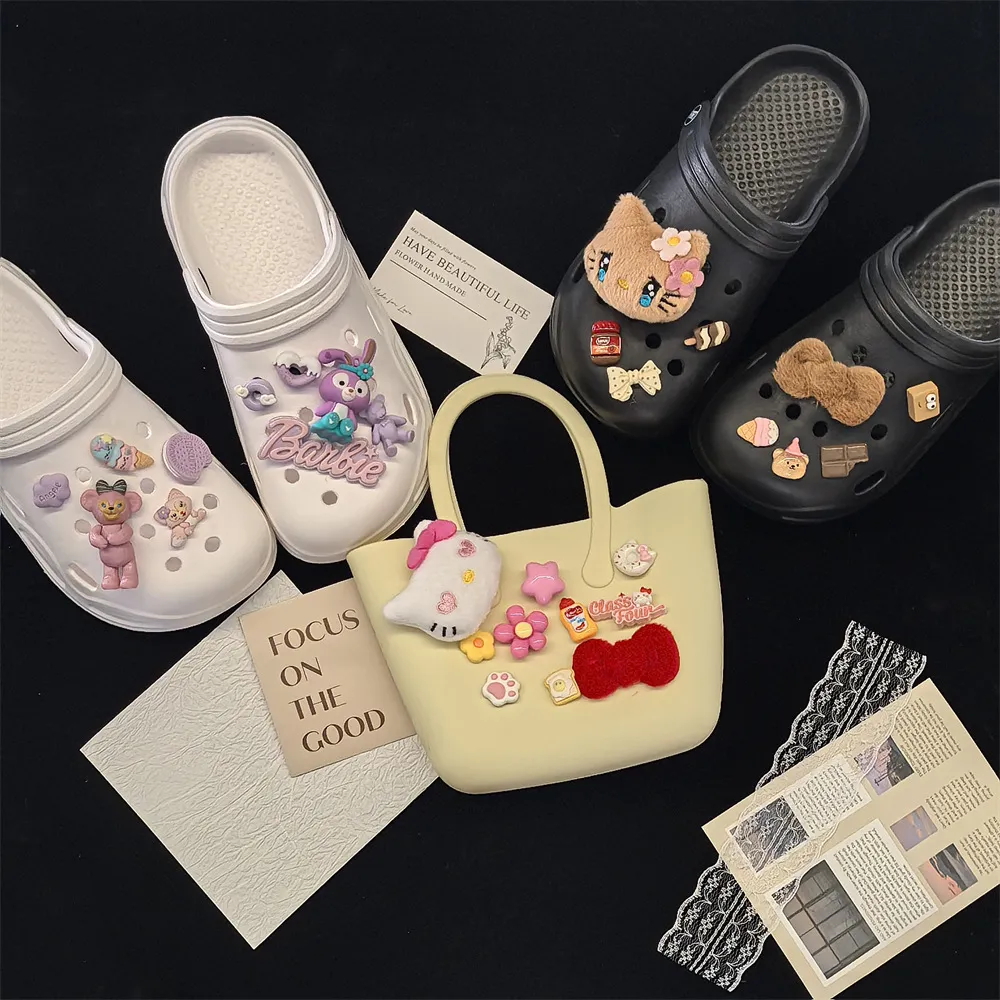 新款毛绒洞洞鞋鞋花沙滩包洞洞包DIY鞋扣熊猫立体兔子猫咪装饰扣,服饰配件/皮带/帽子/围巾,鞋扣,淘宝优惠券,粉丝福利购,淘宝优惠卷