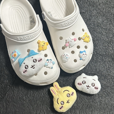 卡通可爱乌萨奇crocs洞洞鞋鞋扣鞋花小八吉伊chiikawa装饰配件