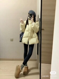 加厚羽绒服2023冬季港风外套宽松新款女韩版显瘦