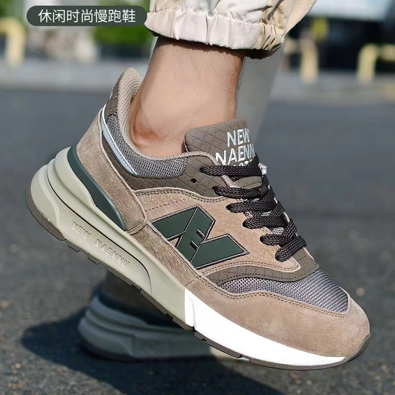 品牌正品2025新款秋冬季n字男鞋休闲透气软底鞋运动跑步鞋男