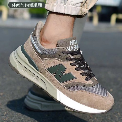 品牌正品2025新款秋冬季n字男鞋休闲透气软底鞋运动跑步鞋男