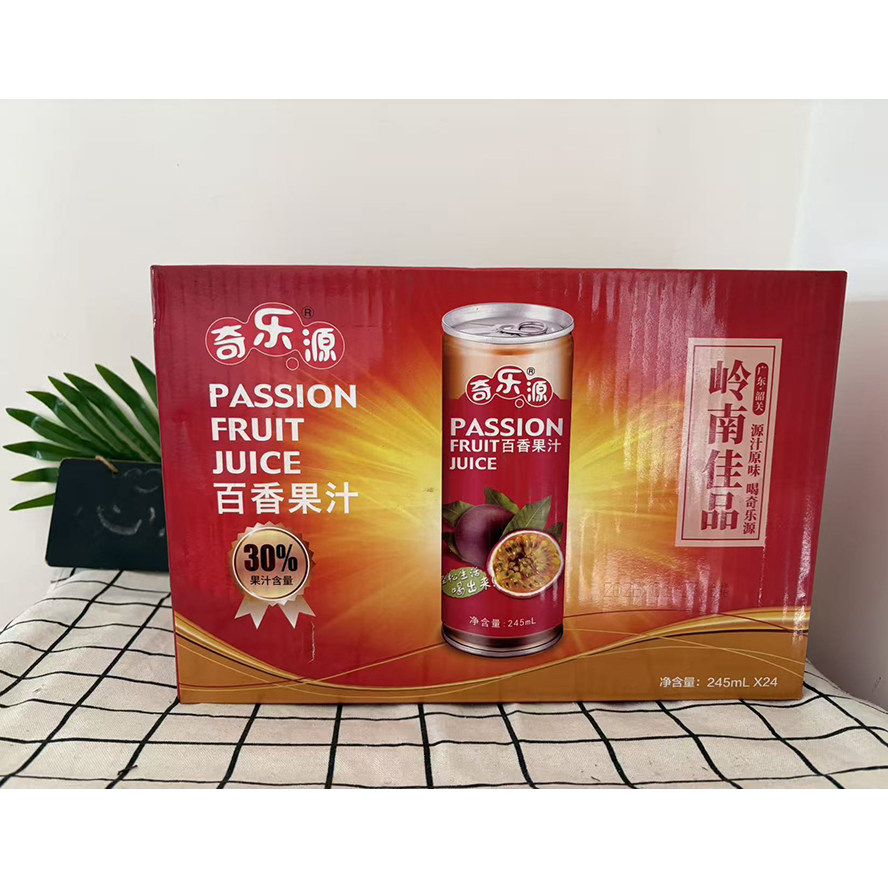 奇乐源百香果汁罐装西番莲饮品