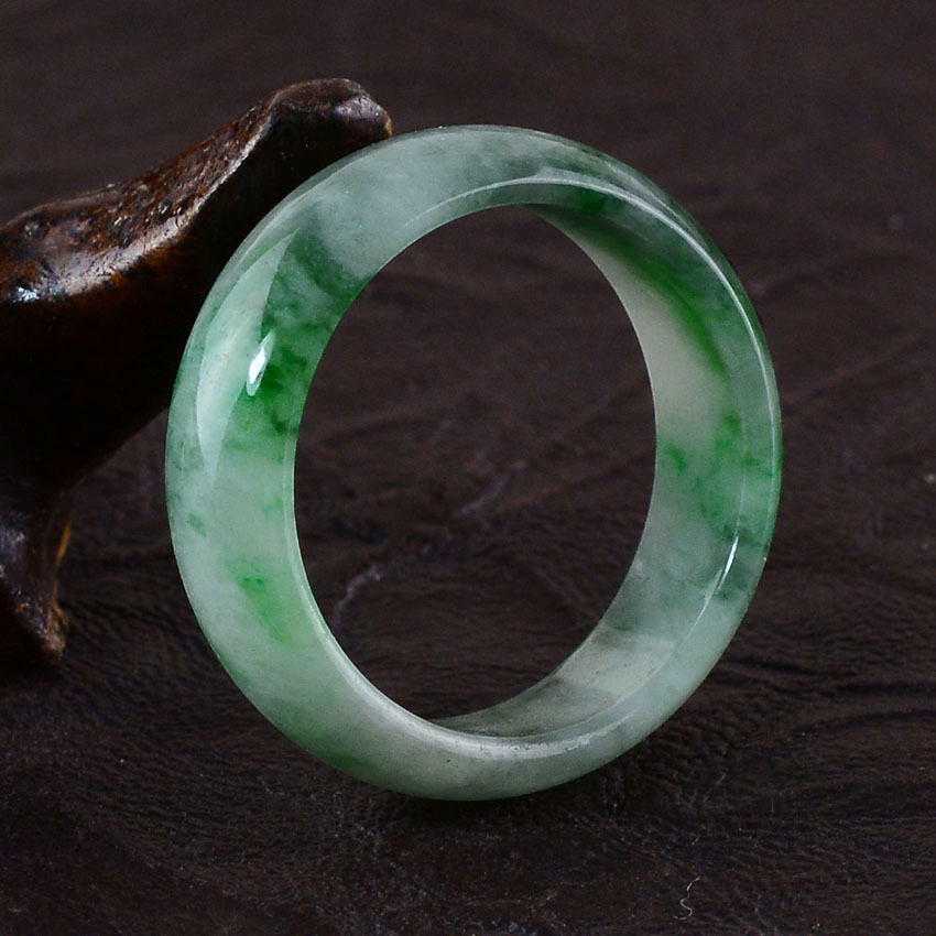 老坑a货玉器指环天然翡翠