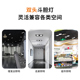 筒灯led斗胆灯双头嵌入式 方形格栅吊顶家用双眼孔灯射灯过道客厅
