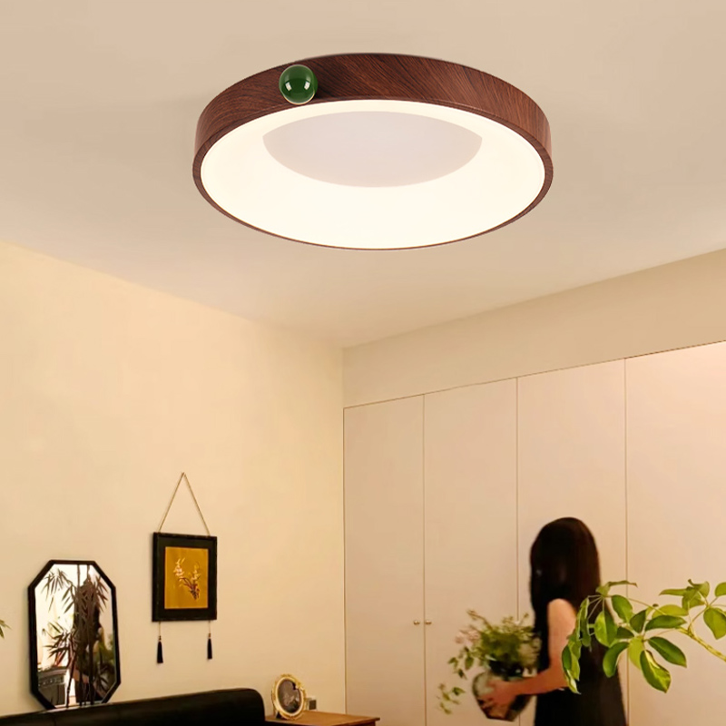 中古风超薄卧室吸顶灯