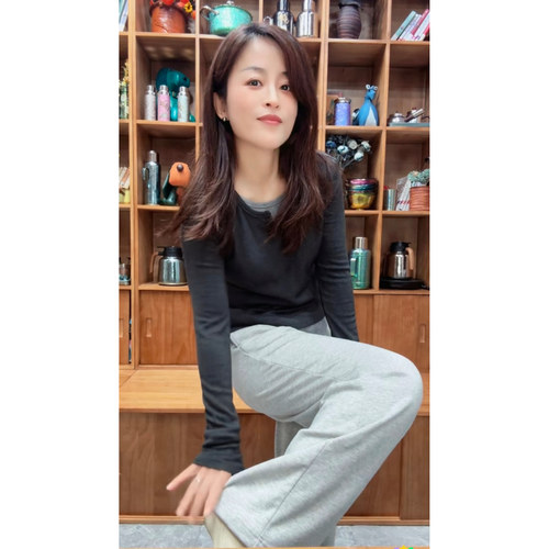 26新款裤子  3026羊绒蚕丝竹纤维阔腿裤3019拖地裤