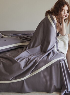 MESER觅森外贸100支天丝棉夏被四件套夏季清凉舒适柔顺丝滑夏凉