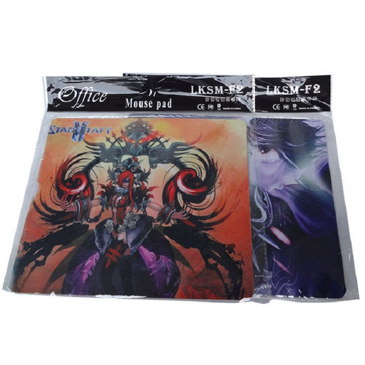 F2 专业游戏鼠标垫 图案随机发 柔软鼠标垫 彩布垫 电脑配件