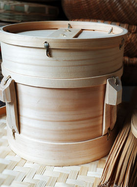 沙登甄子保山特产传统厨具松木甑子木桶蒸笼蒸饭锅器正子饭桶云南