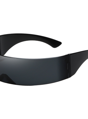 赛博朋克同款墨镜女网红嘻哈蹦迪一体式太阳眼镜男科技感拍照专用