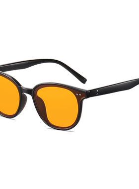 小红书同款黑框茶色墨镜女夏海边防晒2022年新款太阳眼镜小脸专用