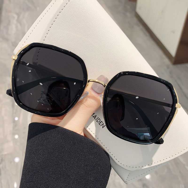 防紫外线防晒圆形墨镜时尚潮流女