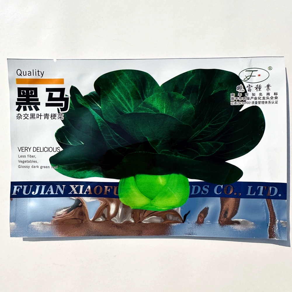 黑马杂交黑叶青梗菜种子晓富种业耐热耐湿抗病大头束腰青菜种籽孑