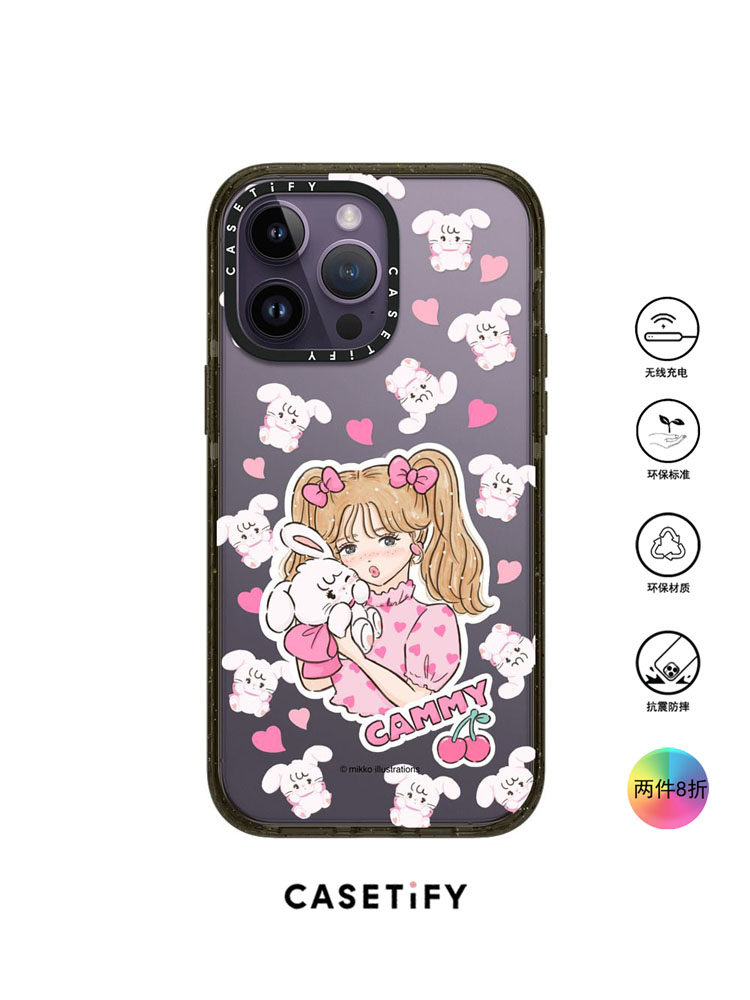 香港代购Casetify cammy兔子女孩适用iPhone14/13/12ProMax手机壳