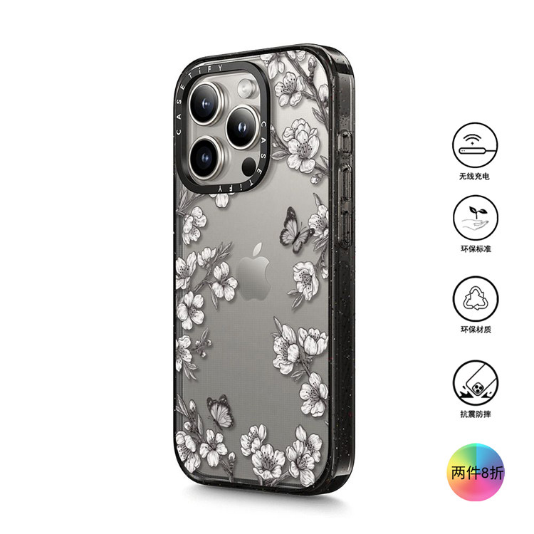 香港代购Casetify Sakura Garden樱花花园 适用iPhone16/15/14/13/12/Pro/Max手机壳