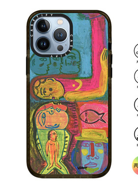 香港代购Casetify  Eaten by fish鱼适用iPhone14/13/12/Pro/Max手机壳