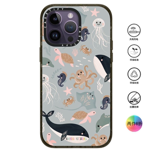 香港代购Casetify -The World is Your Oyster鲸鱼 适用苹果手机iPhone17/16/15/14/13/12/Pro/Max手机壳