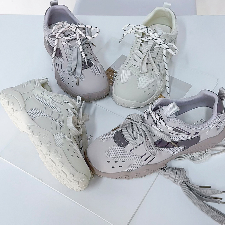 厚底芭妮透气网面耐磨运动鞋女新品休闲登山轻便2025年夏季新款鞋