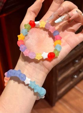 多巴胺彩色复古玻璃糖纸磨砂星星
