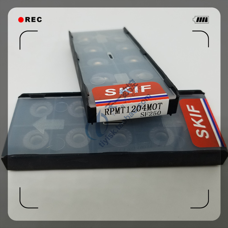 台湾SKIF铣刀片R6圆弧刀片RPMT1204MOT SF250/SF152模具铣刀片