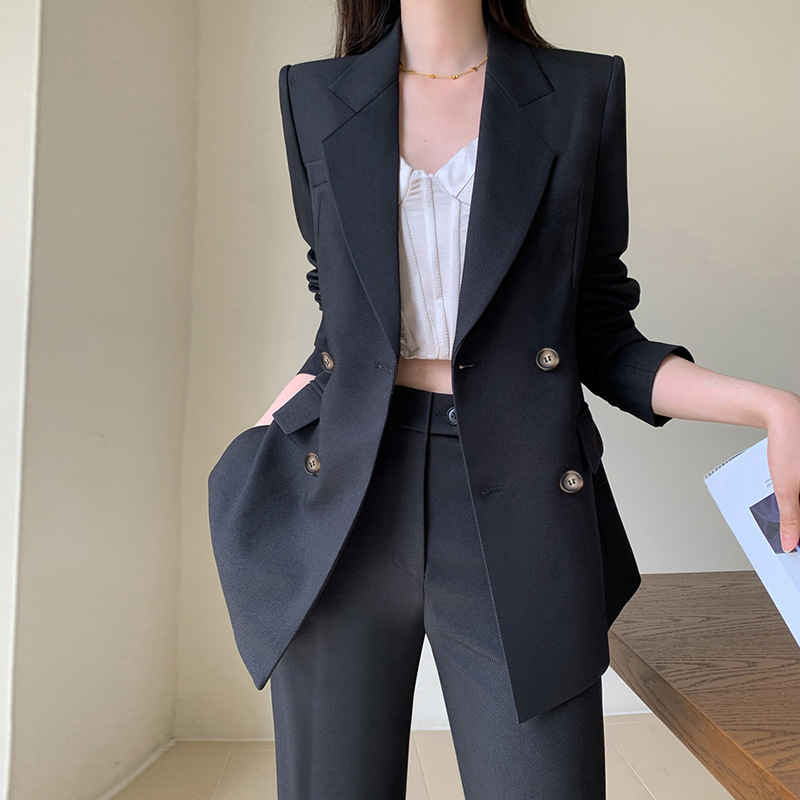 XZ169D-西装外套女大码女装胖MM西服外套面试工作服主持人职业女