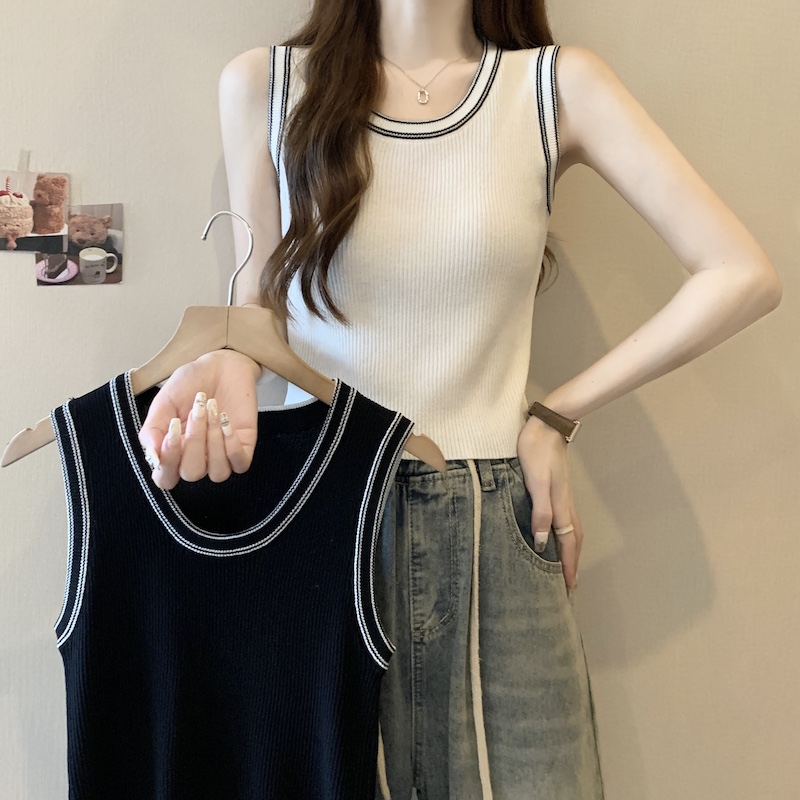 大码女装胖mm夏新款针织背心