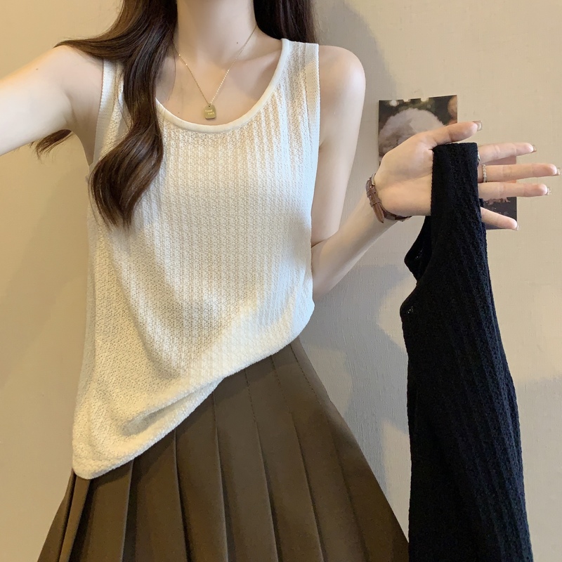 大码外穿针织吊带背心女夏季