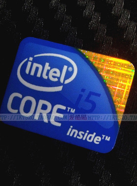 全新原装 I5笔记本贴纸 INERT性能电脑标签 一代CORE标志 I5标贴