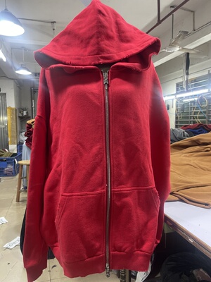 秋冬大码宽松休闲百搭连帽兜袋卫衣开衫外套男女上衣加绒拉链外套