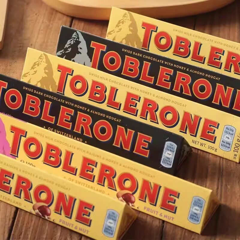 瑞士Toblerone原装进口三角巧克力牛奶黑白巧巴旦木蜂蜜杏仁条装