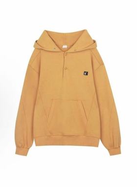 INXX Standby不规则曲线缝纫拼接半开门襟领子休闲卫衣XMD4101573