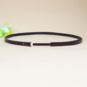 饰高级感小皮带2024新款 真皮简约细腰带女士配连衣裙子时尚 百搭装