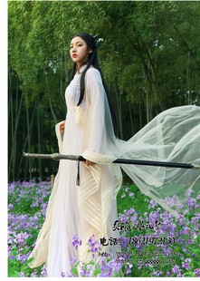 古代侠女服装出租周芷若演出服租赁赵敏任盈盈女侠服出租黄衫女子