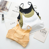 抹胸内衣女防走光2026新款 裹胸罩 细肩吊带美背文胸一体无痕背心式