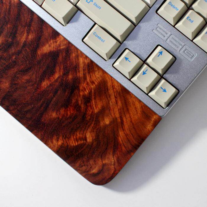 橘子机械键盘手托掌托实木手托精品纹路 鬼眼水波金丝巴西花梨木