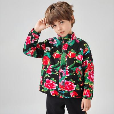 男童冬季东北大花棉袄