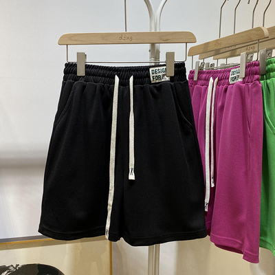 2025年夏季新款宽松休闲显瘦阔腿五分短裤女