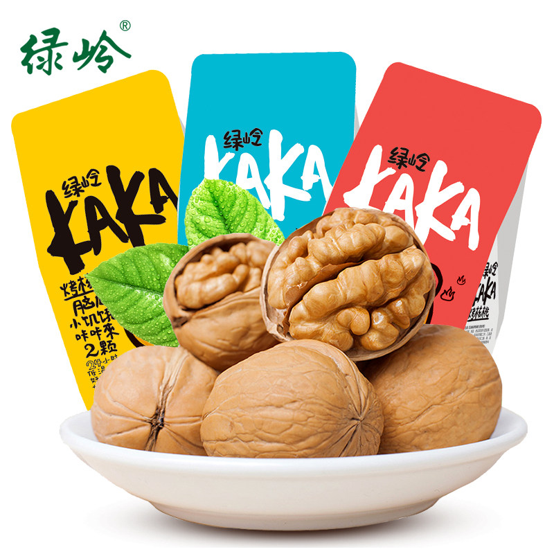 【薇娅推荐】绿岭烤核桃108g奶油蜂蜜五香味手剥核桃薄皮