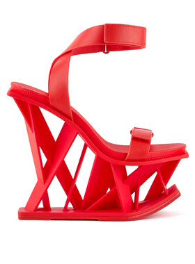 UN united nude2026时尚3D打印楔形坡跟凉鞋女Vector定制款