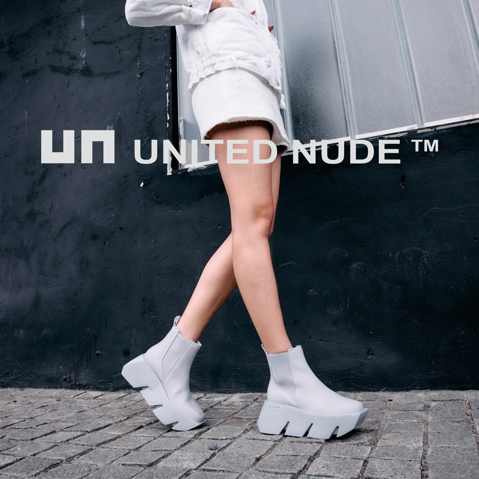 UNUNITEDNUDE秋冬新品Bull Chelsea松糕厚底高帮时尚弹力带女鞋