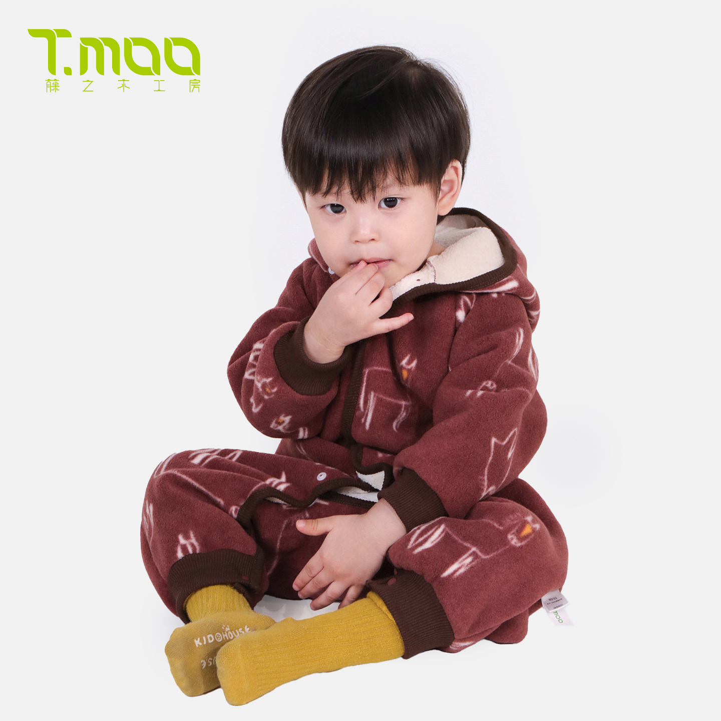 T.MOO藤之木工房婴儿连帽连体衣