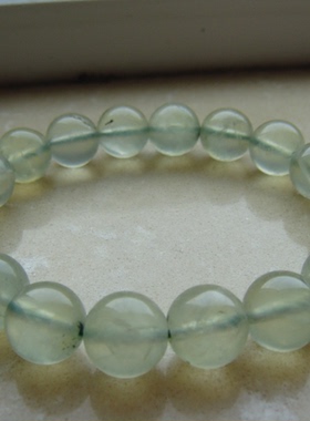 孤品毫米葡萄石黑碧玺幸运手链