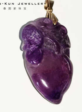 珠宝玫瑰金舒俱来苏纪石雕刻件