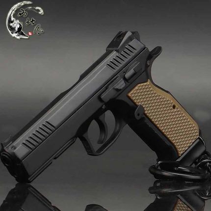 军迷92G手枪可拆卸GLOCK弹夹仿真塑料模型钥匙扣背包钥匙链摆件
