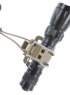 战术背心Molle快拆手电夹 户外腰封用配件铁锹夹 战斧夹 手电筒夹