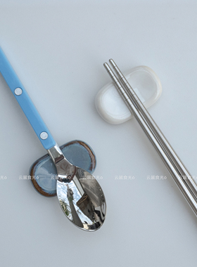ins风·陶瓷筷子托窑变筷架勺托家用公筷架家用筷枕筷托餐厅百搭